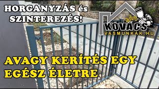 Kerítés Horganyozva és szinterezve [upl. by Kere]