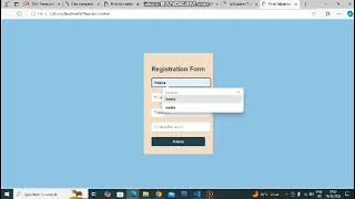 Registration form Html CSS and JavaScript [upl. by Valenta]