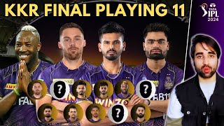 KKR Full and Final Playing 11 for IPL 2024 with Impact Players  KKR Squad 2024  Five Sportz [upl. by Ajed293]