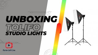 unboxing tolifo tornedo series T180B studio lights [upl. by Irelav]