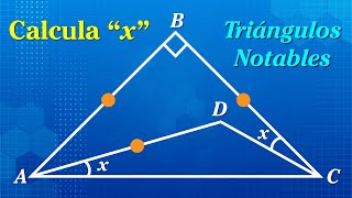 Triángulos Notables  Ejercicio Resuelto nivel intermedio [upl. by Eintihw]