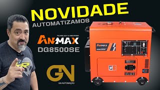 GERADOR ANMAX DG8500SE  TIRANDO DA CAIXA E AUTOMATIZANDO [upl. by Nanor638]