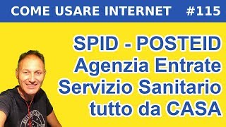 115 Equitalia e SSN con lo SPID POSTEID  Daniele Castelletti  Maggiolina informatica [upl. by Duer920]