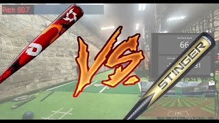 BAT BATTLE EPISODE 2  2021 DEMARINI VOODOO ONE vs 2021 STINGER NUKE  1 PIECE BBCOR BAT REVIEW [upl. by Kcirdle]