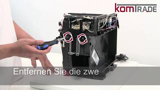 ECAM Kaffeeauslaufverteiler ausbauenersetzentauscheneinbauen Delonghi Ersatzteile Reparaturanl [upl. by Nadabus]