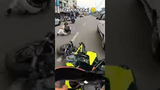 Ktm duke crash 😭😱 duke automobile ktmduke motovlog wheelie rider shorts shortsvideo new [upl. by Eniamsaj]