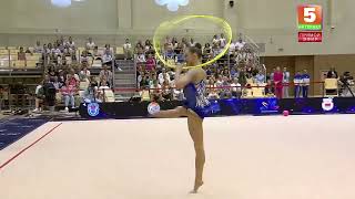 SALOS Anastasiia BLR HOOP  361  Apparatus Final  Crystal Rose [upl. by Nosrak]