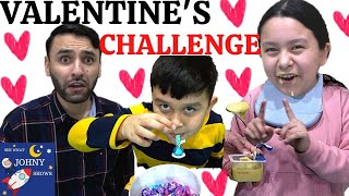 Johny Shows Valentines Day Challenges Funny Family Challenges [upl. by Annohsed275]