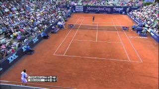 Tipsarevic Monaco Advance In Stuttgart Semis Highlights [upl. by Grannias]