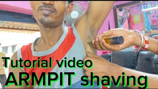 ARMPIT shaving tutorial video viral hairstyle trending plz subscribe [upl. by Sirref204]