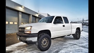 WILL 35 INCH TIRES FIT A LEVELED 2005 SILVERADO WITHOUT METAL TRIMMING [upl. by Sseb]