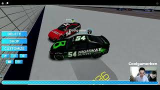 Roblox Backstretch Battles Car Racing [upl. by Lerat815]