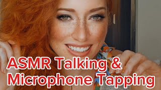 45 ASMR Talking amp Microphone Tapping 🎙🎤💅 [upl. by Anirtep]