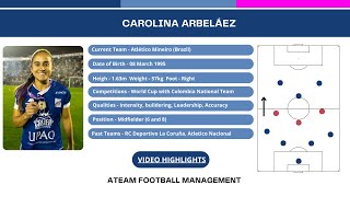 Carolina Arbeláez  Midfielder Highlights [upl. by Vi302]