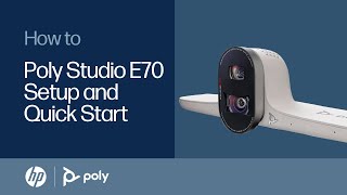 Poly Studio E70  Setup and Quick Start  HP Support [upl. by Yrekcaz]