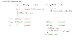 Theoretische rendement voor de berekening van waterstofgas [upl. by Anaile]