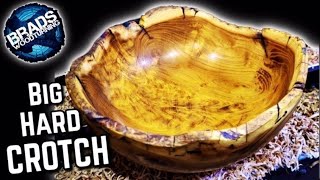 Wood Turning a Live Edge Osage Orange Bowl [upl. by Selij90]