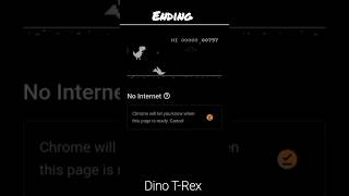 Ending Chrome Dino TRex Game [upl. by Enilekcaj]