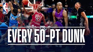 Every 50Point Dunk In NBA Dunk Contest History 19842019 [upl. by Mukul]