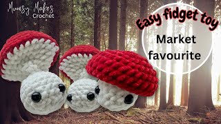 How to crochet a mushroom Quick and easy for markets [upl. by Taddeo398]