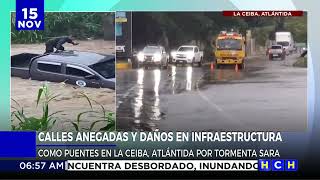 ¡Al tope de agua Calles de La Ceiba Honduras [upl. by Allain]