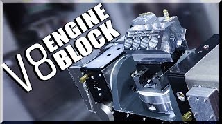 5Axis CNC Machined V8 Engine Block [upl. by Ainehs]