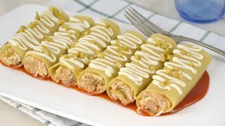 Canelones frios de atún Receta de verano [upl. by Sivrahc]