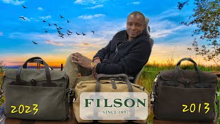 FILSON 256 Briefcase 2023 Reviewed Versus Original 2013 Bag [upl. by Borszcz]