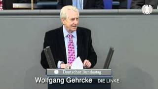 Wolfgang Gehrcke DIE LINKE Menschenrechte kann man nicht herbeibomben [upl. by Ehcrop681]