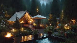 Rain over the campsite Tent  캠핑장에 내리는 비  asmr  rain  camping [upl. by Azaria]