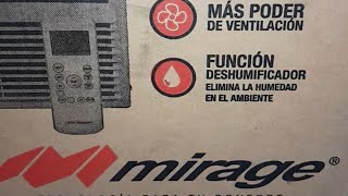 unboxing de aire acondicionado de ventana marca mirage y un pequeño análisis [upl. by Magdala]