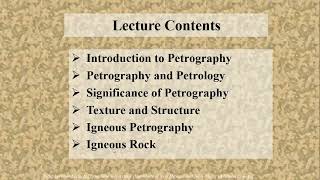 Introduction to Petrography amp Basics of Igneous Petrography [upl. by Girvin]