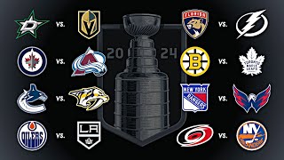 2024 Stanley Cup Playoffs  Round 1  Every Goal [upl. by Jovitta]