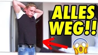 HOTELZIMMER AUSGERAUBT PRANK 😂 [upl. by Blithe1]