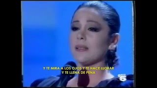 Eres una mentira Isabel Pantoja Letra [upl. by Emmit96]