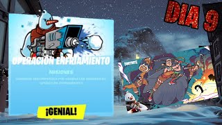 ¡CÓMO COMPLETAR EL DESAFÍO DE OPERACIÓN ENFRIAMIENTO DIA 9 Fornite [upl. by Vahe36]