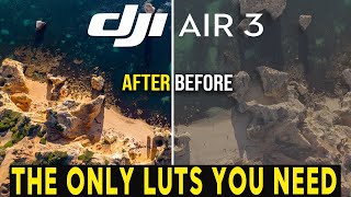 DJI Air 3 LUTS  COLOUR GRADE IN SECONDS [upl. by Neukam]