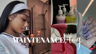 MAINTENANCE VLOG PREPPING FOR VACA 🌴 BROW TINT BOBIANA NAILS WAXINGmore [upl. by Esilehs]