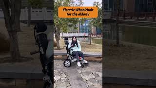 Electric wheelchair  a mobility aid for people with limited legs and legs electricwheelchair [upl. by Doownel]