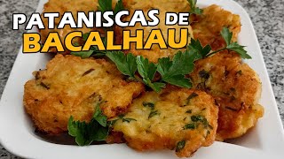 Pataniscas de Bacalhau  Receita Tradicional Portuguesa pataniscas bacalhau [upl. by Chae]