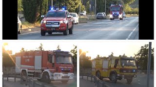 Vigili del Fuoco Empoli  VAB Limite sullArno  Prociv Castelfiorentino in sirena [upl. by Ji]