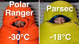 Which winter sleeping bag do you need  Thermarest Polar Ranger vs Parsec 18℃ [upl. by Lenrad]