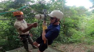 Ziplining at Buena Vista Del Rincon Eco Adventure Park [upl. by Aztinad]