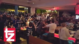 EHC München DELMeister 2016 Public Viewing in der B7Sportsbar in München [upl. by Yobybab795]