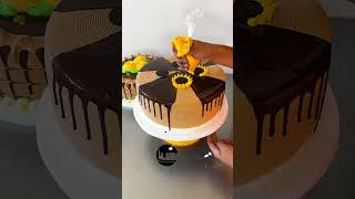 tutorial para decorar torta con ganache de chocolate [upl. by Ycnej]