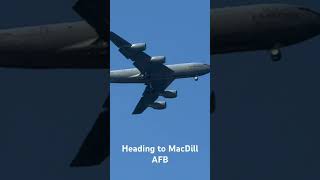 Air Refueling Plane Circling Tampa Bay aircraft military tampa [upl. by Icram]