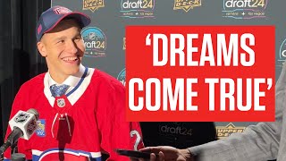 Ivan Demidov Knew The Montreal Canadiens Would Take Him If He Was Available At 2024 NHL Draft [upl. by Nowd]