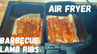 Air fryer BBQ Lamb Ribs recipe  Air fryer recipe [upl. by Strauss]