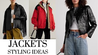 JACKETS STYLING IDEAS jacket style shopping [upl. by Nepets]