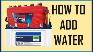 How To Add Water In Inverter Batteries  luminous inverlast IL1830FP [upl. by Ittocs865]